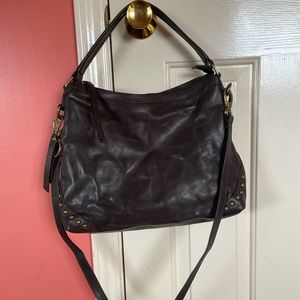 Frye &Co Hobo. Dark brown Like new condition Only carried a couple of times.